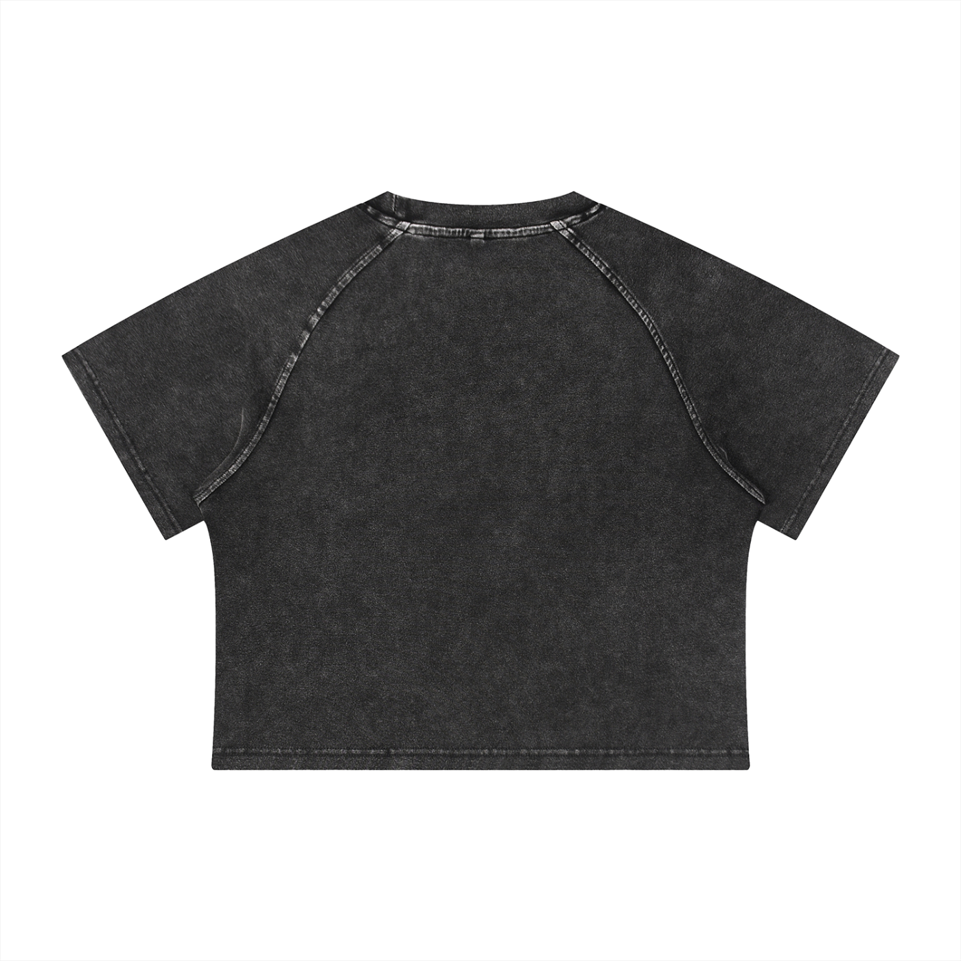 Black denim shirt on a white background