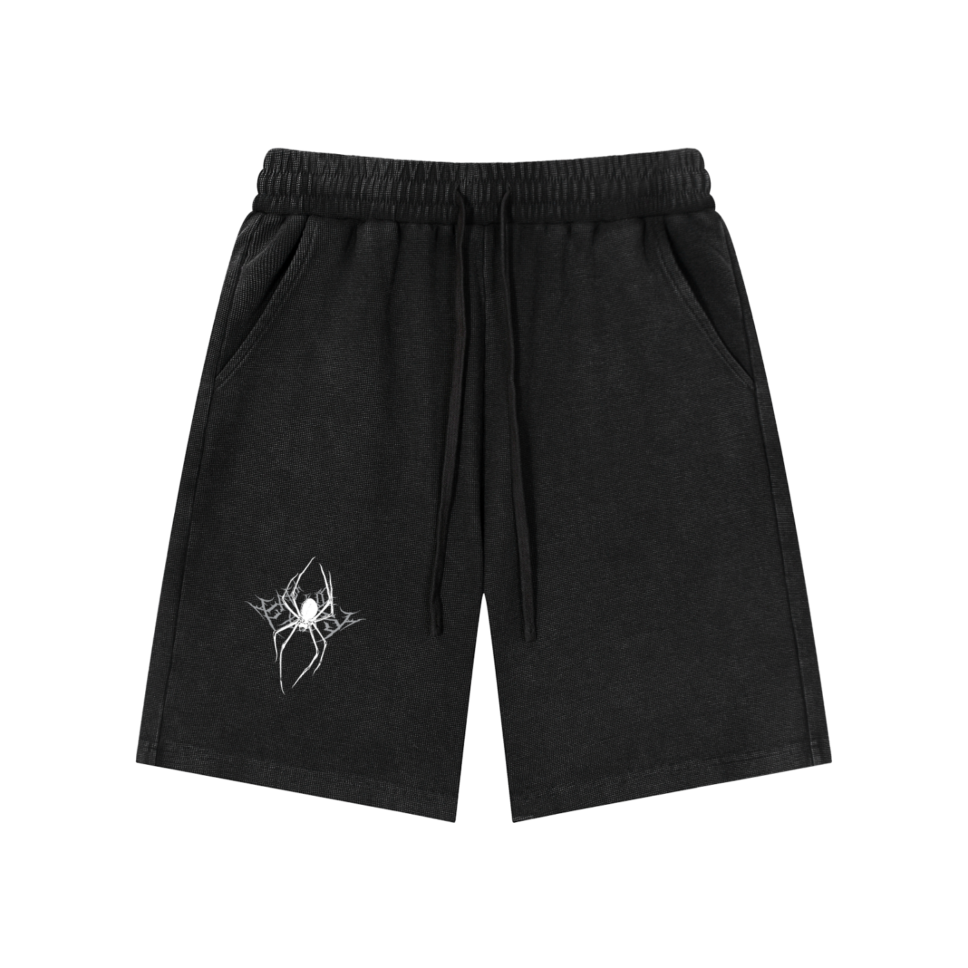 Mineral Wash Waffle Knit Shorts