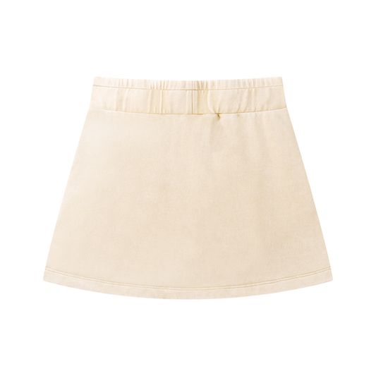 Beige skirt on a white background