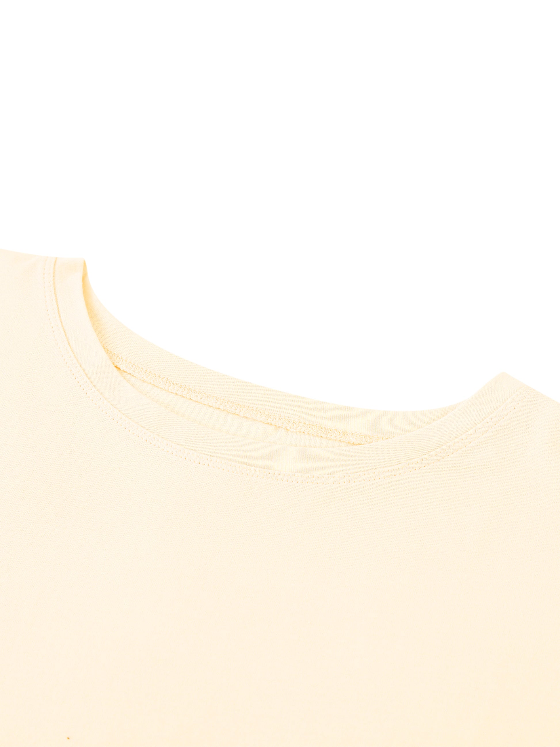 Beige t-shirt with a plain background