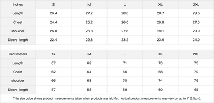 Size chart graphic for SXDGXDS hoodie fit and measurements.